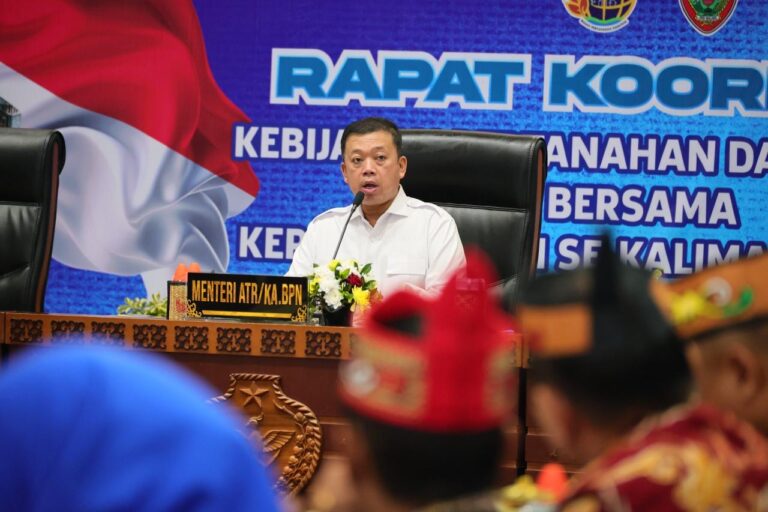 Menteri Nusron Wahid Imbau Pemda Kalteng Percepat Pemutakhiran Sertipikat Tanah Cegah Tumpang Tindih