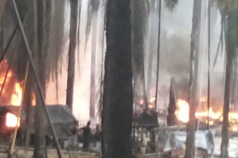 Sumur Minyak Ilegal di Muba Kembali Terbakar, Padahal Sudah Dipasang Garis Polisi