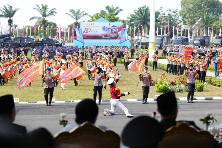 Upacara dan Syukuran HUT Bhayangkara ke-80 di Palembang